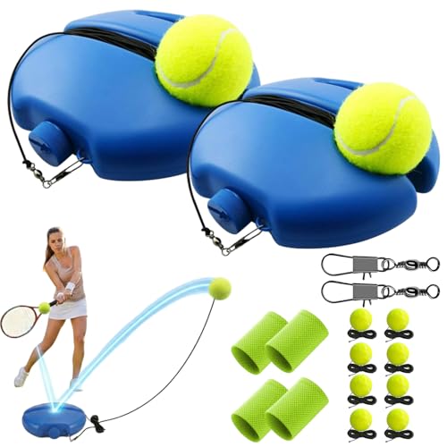 Solo Tennis Trainer Rebound Ball with String, Tennis Practice Rebounder, Portable Solo Tennis Practice for Beginners, Self Tennis Trainer for Backyard and Indoor Training