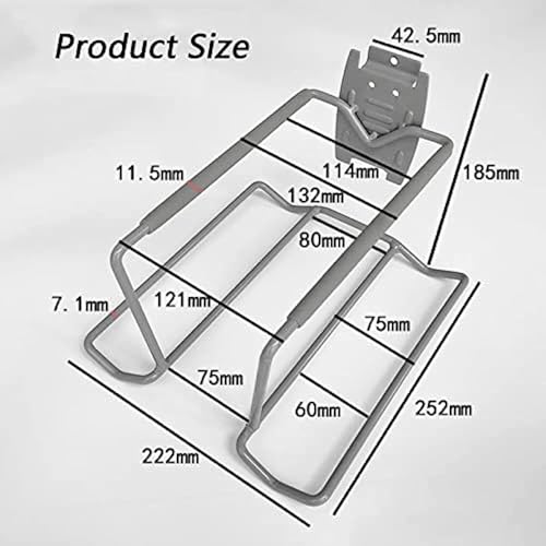 Tennis Racket Storage Rack Display Racks, Tennis Racket Holder, Holds Six Balls and Four Rackets, Wall Garage Organizer for Badminton Tennis Pingpong