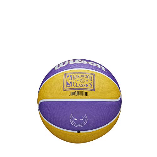 WILSON NBA Team Retro Mini Basketballs - Mini Size - 3" - color: Los Angeles Lakers, size: Mini