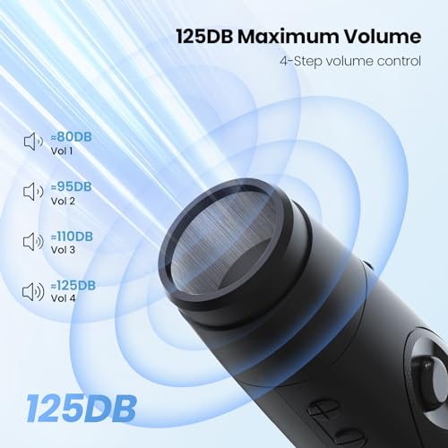 Electronic Whistle 3 Pack, 3 Adjustable Tones, Maximum Volume 130dB Handheld Emergency Whistle for Referees, Sports, Outdoor Sports Whistle with Lanyard