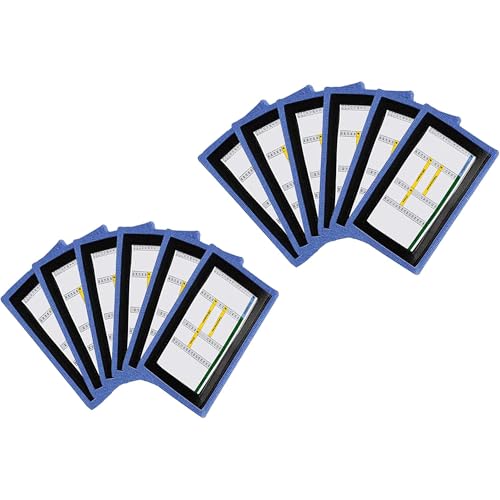 QB Playbook Wristband - Football Quarterback Play Wristbands for Adult and Youth - Wrist Coach for All Sports with 3 Compartments - color: Blue, size: Youth, 12-Pack