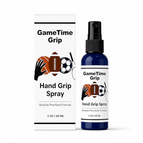 Sports Athlete Hand Grip Spray - Improved Performance, Maximize Control, and Enhance Grip - for Athletes: Pickleball, Football, Tennis, Basketball, Baseball, Golf, Pole Dancing - Natural Rosin-Based Solution