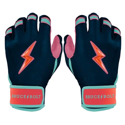 BRUCE BOLT Bear Series Short Cuff Batting Gloves - Bear Mayer Collection - Adult & Youth Sizes