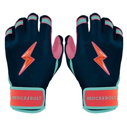 BRUCE BOLT Bear Series Short Cuff Batting Gloves - Bear Mayer Collection - Adult & Youth Sizes