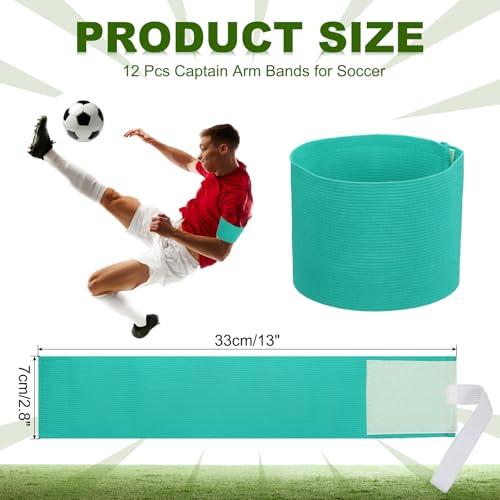 PATIKIL Soccer Captain Armband, Captain Arm Bands for Soccer Elastic Captain Arm Band Sports Captain Armbands for Youth Adult Football Team Training - color: Lake Blue