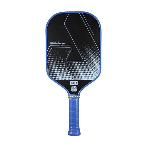 JOOLA Ben Johns CAS 16mm Carbon Fiber Pickleball Paddle - CAS Surface Tech - Control & Power Paddle - USAP Approved - Aero Curve - Feel-Tec Pure Grip - NFC Chip - color: Azure Blue, size: Perseus