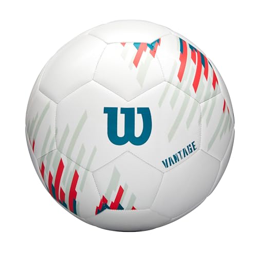 WILSON NCAA Vantage Soccer Balls - color: White/Teal, size: Size 4