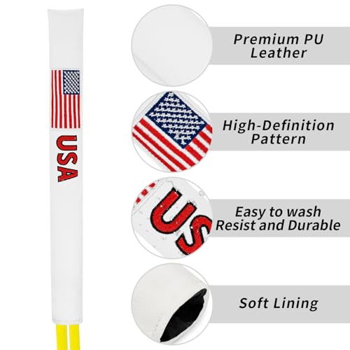 1pc/3pc/4pc Premium Golf Club Head Cover - Fits Most Clubs, Heavy-Duty Construction, Protects Against Scratches and Damage, Specifically Designed for Driver, Hybrid and Fairway Woods