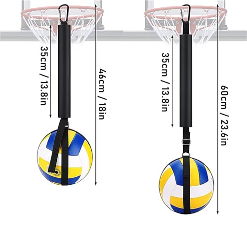 2set Volleyball Spike Trainer Spiking Pal with Adjustable Belt Indoor Outdoor Train Supplies
