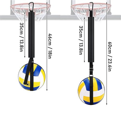 2set Volleyball Spike Trainer Spiking Pal with Adjustable Belt Indoor Outdoor Train Supplies