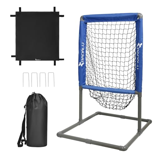 BADALU 2-in-1 Strike Zone & Pitching Net for Softball & Plastic Baseballs.Baseball Strike Zone Target Easy to Set up and Assemble, Softball Set Perfect for Pitching Training