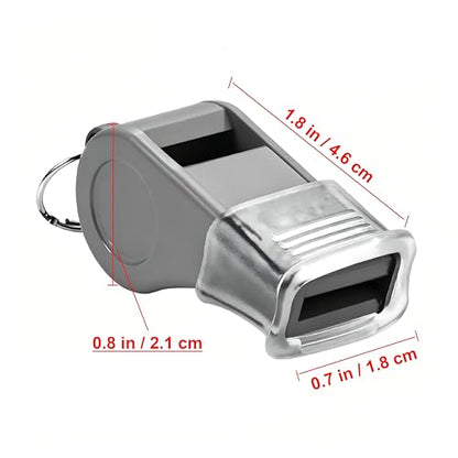 12 Packs Sports Whistles with Lanyard, for Coaches, Referees and Officials - color: Gray