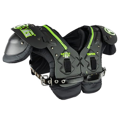 TAG Battle Gear II Youth Football Shoulder Pad TSP48 (Buckle Side Strap) - size: Large, style: Bundle