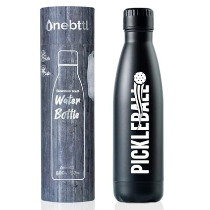 Onebttl Pickleball Gifts for Pickleball Lovers, Pickleball Accessories, 17oz Insulated Stainless Steel Drinking Bottle, Best Gifts for Christmas/Birthday