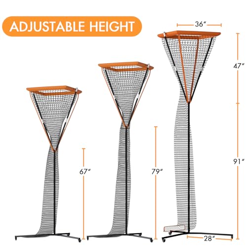 MR Volleyball Setter Trainer Net - 3'x3', Adjustable Height & Angle, Portable Trainer for Hitting, Spiking, Serving with Built-in Drawstring Ball Release
