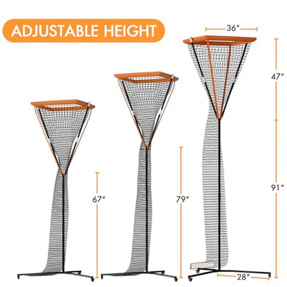 MR Volleyball Setter Trainer Net - 3'x3', Adjustable Height & Angle, Portable Trainer for Hitting, Spiking, Serving with Built-in Drawstring Ball Release