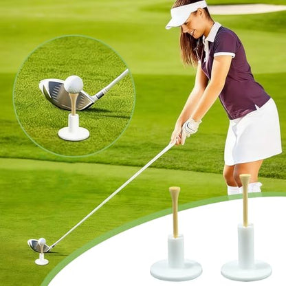 12 Pack Rubber Golf Tees for Mats, 2-Height Cross Base Non-Slip Design Practice Tees for Indoor Outdoor Driving Range and Simulator, for Golf Enthusiasts Home Practice and Training Aids