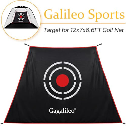 Gagalileo Golf Target Cloth: Protective Net Portable Easy Setup with S-Hooks & Ropes Indoor Outdoor Practice All Golfers Training Accuracy for Backyard Garage - size: 7.9x5x4.3FT