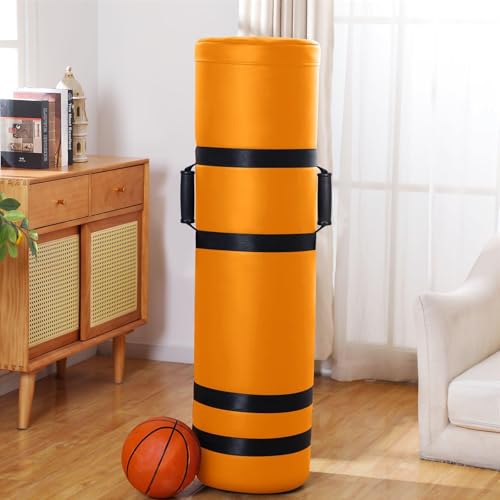 Arrowbash Unfilled Football Tackling Dummy 4 ft Sports Training Dummy Football Training Equipment with Handles for Youth College Drills Kickboxing Martial Basketball Practice, Unfilled - color: Orange