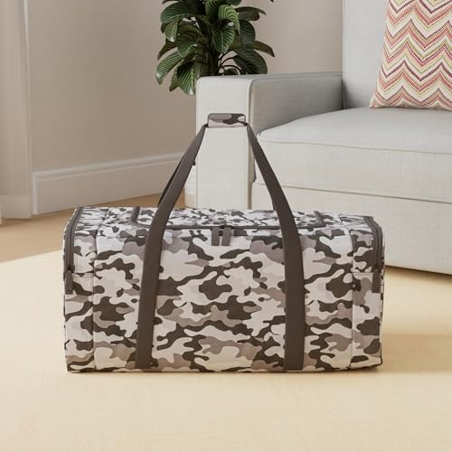 Jetstream Heavy Duty Multi Pocket Durable Sports Gym Equipment Travel Duffel Bag - color: L 32" Camo, size: 32IN