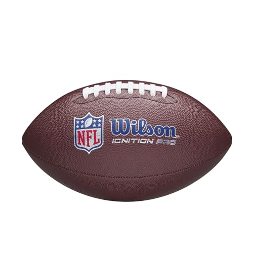 WILSON NFL Ignition Footballs - color: Brown, size: Official - Ages 14+, style: NFL Ignition Pro Eco