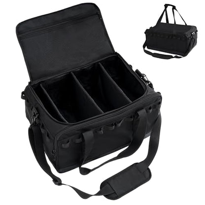 COOZMENT 35L Multi-functional Duffle Bag, Waterproof Shoe & Picnic Camping Organizer, 3 Adjustable Dividers for Travel, Sports, GYM