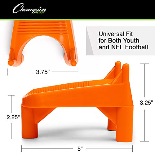 Champion Sports Football Kicking Tee – Heavy-Duty Kickoff Tee in Multiple Styles & Sizes - style: Heavy Duty Kicking Tee (2 Inch)