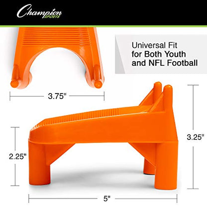 Champion Sports Football Kicking Tee – Heavy-Duty Kickoff Tee in Multiple Styles & Sizes - style: Heavy Duty Kicking Tee (2 Inch)