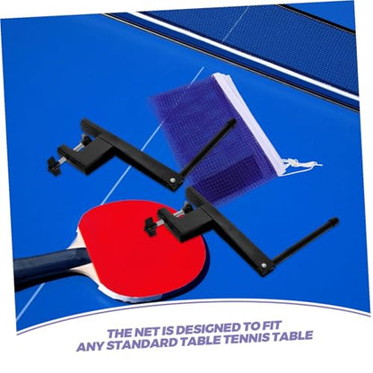 BESPORTBLE Table Tennis Net and Post Set Replacement Pong Net for Table Elastic Mesh for Use