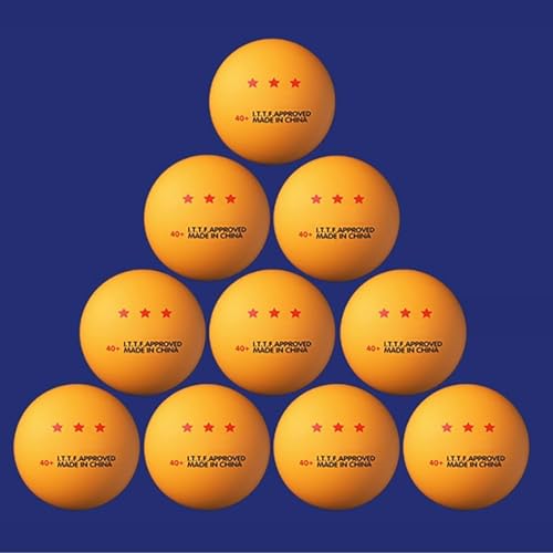 10 Pcs Professional PingPong 3 Star Table Tennis Lightweight Standard Table Tennis for Training