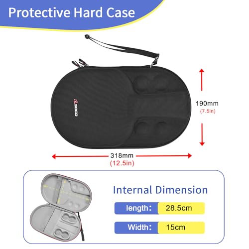 RLSOCO Table Tennis Paddle Case,Carrying Case for Ping Pong Paddles/Table Tennis Paddles/Hexagon Racquet Cyber Shape, Fits for 2 Paddles and 4 Balls (Bag Only)
