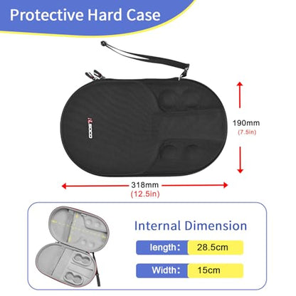 RLSOCO Table Tennis Paddle Case,Carrying Case for Ping Pong Paddles/Table Tennis Paddles/Hexagon Racquet Cyber Shape, Fits for 2 Paddles and 4 Balls (Bag Only)