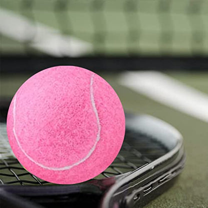 URBEST Tennis Ball, 10PCS Training Tennis Balls, Comes with a Net Bag for Easy Carrying, Beginner Training Tennis Balls, Pet Dog Exercise Ball - color: Pink