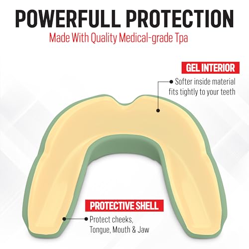 Sports Mouth Guard for Boxing, MMA, Muay Thai, Wrestling, Football & Water Sports – NewHour Adult Mouthguard with a Protective, Breathable Case