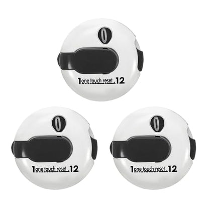 PATIKIL Golf Score Counter Mini Golf Shot Stroke Attachment Counter Clicker Clip - color: White Black