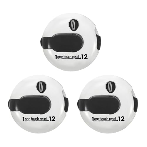 PATIKIL Golf Score Counter Mini Golf Shot Stroke Attachment Counter Clicker Clip - color: White Black