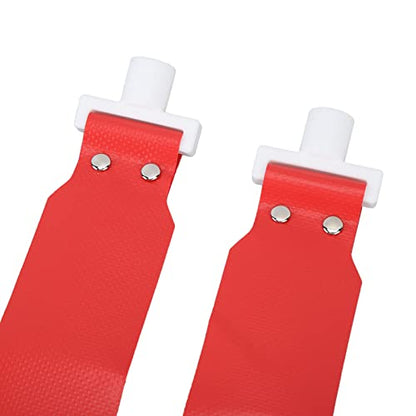 Flag Football Set, Adjustable Flag Football Belts for Kids Youth and Adults Training, 5pcs - color: Red