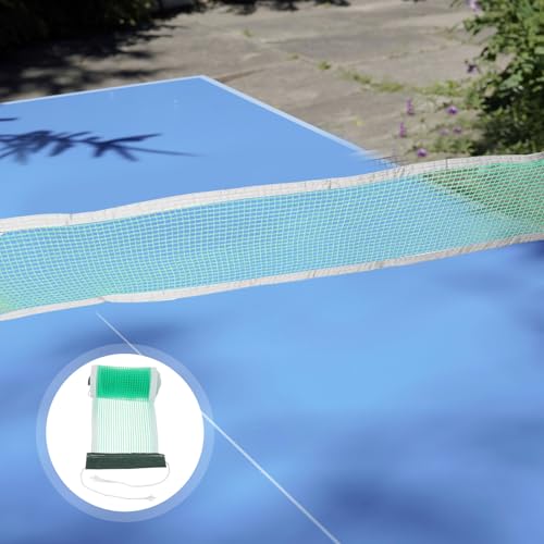 Toyvian PE Table Tennis Net with Reinforced Edges Portable Outdoor Sports Netting for Standard Tables Easy to Clean and Reusable for Backyard and Grass Play