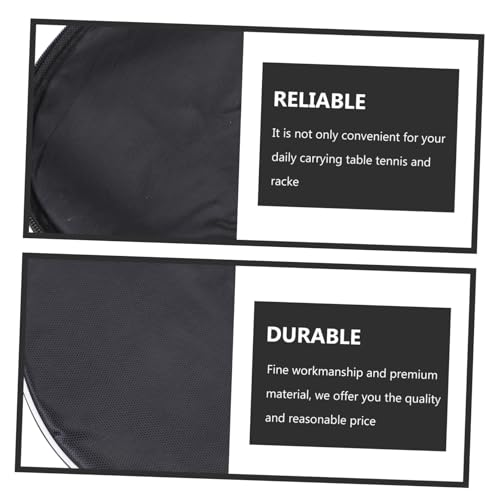 Sosoport Reusable Oxford Cloth Table Tennis Racket Bag Practical Fixed Storage Case Organizing Bag for Pong Paddle Protection and Sports Use
