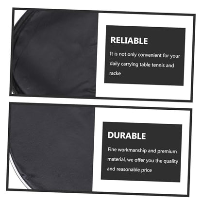 Sosoport Reusable Oxford Cloth Table Tennis Racket Bag Practical Fixed Storage Case Organizing Bag for Pong Paddle Protection and Sports Use