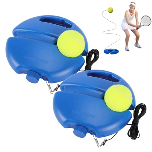 Tennis Ball Training Baseboard, 2026 New Tennis rebounder with Weighted Base, Portable Tennis Trainer for Home use,Multifunctional Tennis Solo Practice kit for Backyard - color: B-2PCS