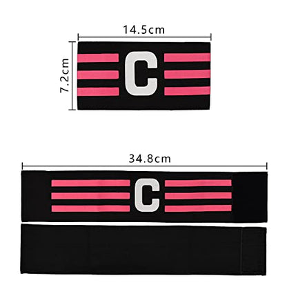 Senston Soccer Ball Captains Armbands for Adult and Youth 3Pcs - color: Black/Yellow/Blue