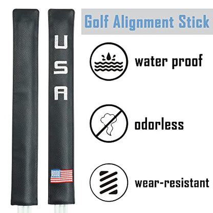 Golf Alignment Stick Cover Case Holder Hold at Least 3 Sticks - color: 1