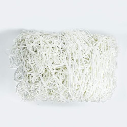 Luwint Soccer Goal Net Durable Polyester Goalie Replacement Netting (White) - size: 10 x 6.5 Ft