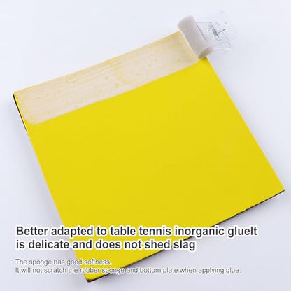 Table Tennis Adhesive Brush Kit Sponge Clamp Absorbent Cleaning Tool Applicator Paddle Care Precision Durable Grip Control Training Beginners Amateurs Adults Enthusiasts