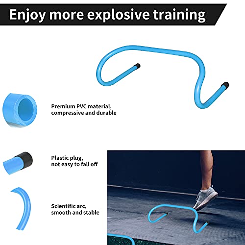 TNZMART Agility Ladder and Disc Cones Training Set Adjustable Rungs Training Ladder with 10 Plastic Sport Cones for Training