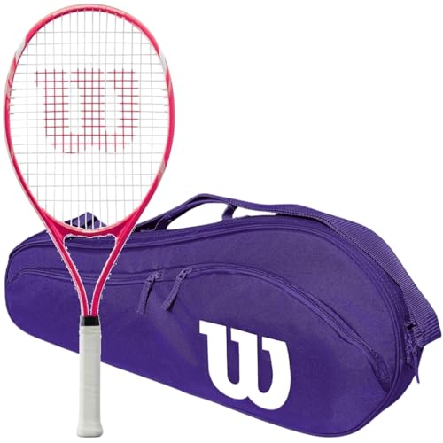 Wilson Tempest Pro Lite Tennis Racquet Bundled with an Advantage 2.5 Tennis Bag - color: Purple Advantage Bag