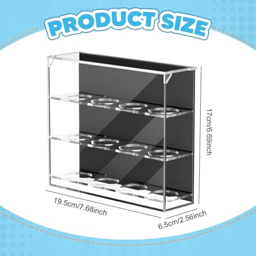 Golf Ball Display Case 12 Holes Storage Decorative Office Modern Cabinet Shelf Golf Pingpong Ball Holder