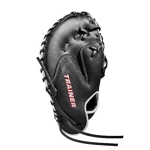 Wilson Trainer Baseball Gloves - Black/Red - style: First Base