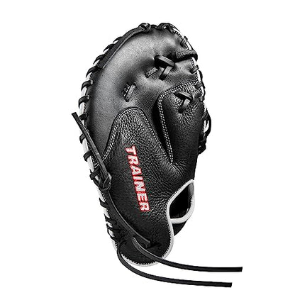 Wilson Trainer Baseball Gloves - Black/Red - style: First Base